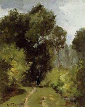 Camille Pissarro Painting - en el bosque 1864 Camille Pissarro